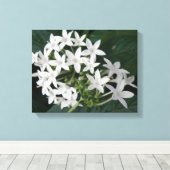 Impression sur toile de fleurs tropicales blanches (Insitu (Plancher de Bois))