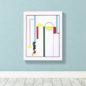Impression sur toile de fond blanc abstrait Poulie (Insitu (Plancher de Bois))