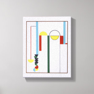 Impression sur toile de fond blanc abstrait Poulie