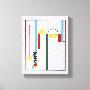 Impression sur toile de fond blanc abstrait Poulie