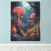 impression sur toile de forêt psychédélique (Insitu (Plancher de Bois))