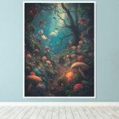 Impression sur toile de forêt psychédélique (Insitu (Plancher de Bois))