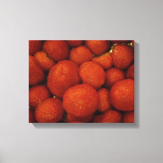 Impression sur toile de Fraises Juteuses (Recto)