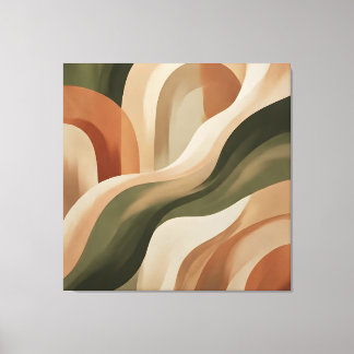 Impression sur toile de galerie abstraite en terre