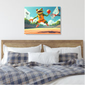 Impression sur toile de grenouille de basketball (Insitu(Chambre))
