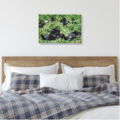 Impression sur toile de groupe de gorilles des mon (Insitu(Chambre))