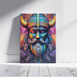 Impression sur toile de guerrier Viking