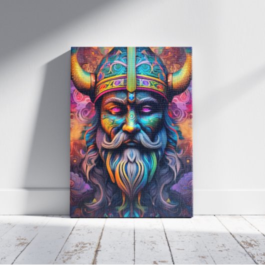 Impression sur toile de guerrier Viking