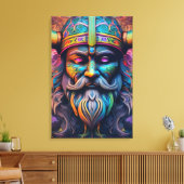 Impression sur toile de guerrier Viking (Insitu(Salon))