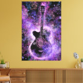 Impression sur toile de guitare classique (Insitu(Salon))