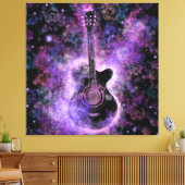 Impression sur toile de guitare classique (Insitu(Salon))