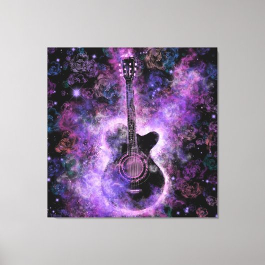 Impression sur toile de guitare classique (Recto)