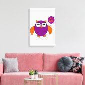 Impression sur toile de hibou de fête d'Halloween (Insitu(Salon))