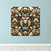Impression sur toile de hiboux arc-en-ciel Art Déc (Insitu (Plancher de Bois))
