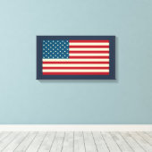 Impression sur toile de la bannière étoilée améric (Insitu (Plancher de Bois))