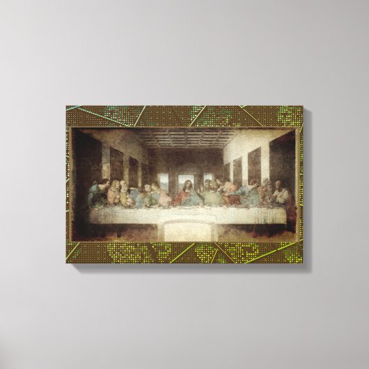 Impression sur toile de la Cène (Recto)