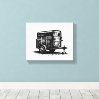 Impression sur toile de la collection de chevaux