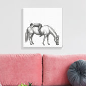 Impression sur toile de la collection de chevaux (Insitu(Salon))