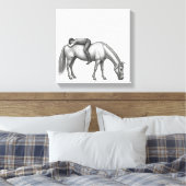 Impression sur toile de la collection de chevaux (Insitu(Chambre))