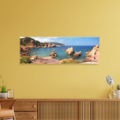Impression sur toile de la côte rocheuse rouge de (Insitu(Salon))