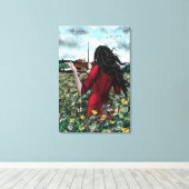 Impression sur toile de la dame au violon Sonate d (Insitu (Plancher de Bois))