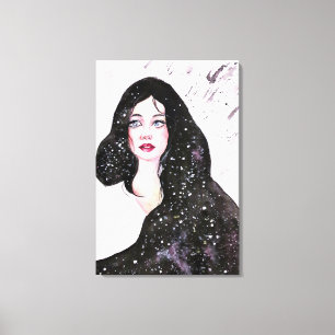 Impression sur toile de la femme de l'univers
