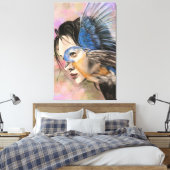 Impression sur toile de la femme oiseau (Insitu(Chambre))