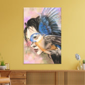 Impression sur toile de la femme oiseau (Insitu(Salon))