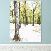 Impression sur toile de la forêt de chênes dans un (Insitu (Plancher de Bois))