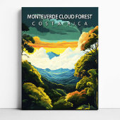 Impression sur toile de la forêt nuageuse de Monte