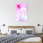 Impression sur toile de la maman éléphant et bébé (Insitu(Chambre))