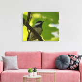 IMPRESSION SUR TOILE DE LA MÉSANGE À TÊTE NOIRE (Insitu(Salon))