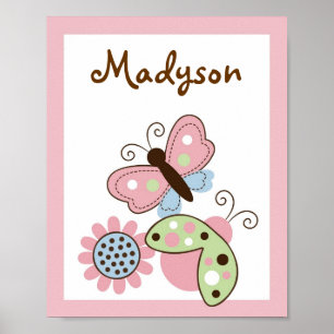Impression sur toile de la nurserie coccinelle pap