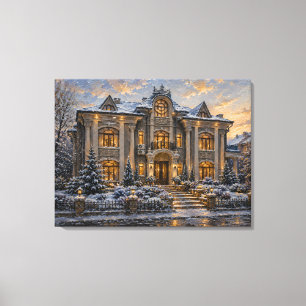 Impression sur toile de la peinture à l'huile d'un
