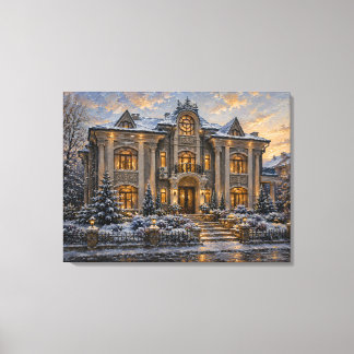 Impression sur toile de la peinture à l'huile d'un