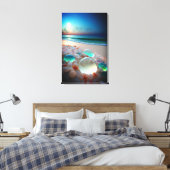 Impression sur toile de la plage de verre de mer (Insitu(Chambre))
