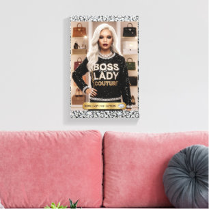 Impression sur toile de la poupée glamour patronne