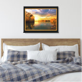 Impression sur toile de la rivière ensoleillée Gol (Insitu(Chambre))