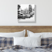 Impression sur toile de la scène enneigée de la ph (Insitu(Chambre))