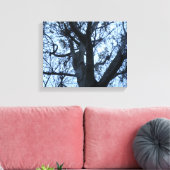 Impression sur toile de la silhouette d'arbre (Insitu(Salon))