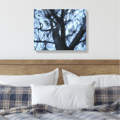 Impression sur toile de la silhouette d'arbre (Insitu(Chambre))