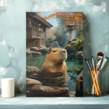Impression sur toile de la source chaude du capyba