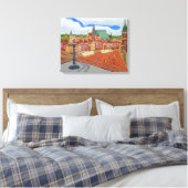 Impression sur toile de la vieille ville de Varsov (Insitu(Chambre))