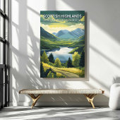 Impression sur toile de l'affiche de voyage des Hi
