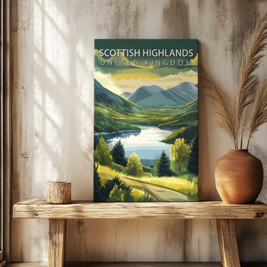 Impression sur toile de l'affiche de voyage des Hi