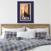 Impression sur toile de l'affiche de voyage Vintag (Insitu(Chambre))