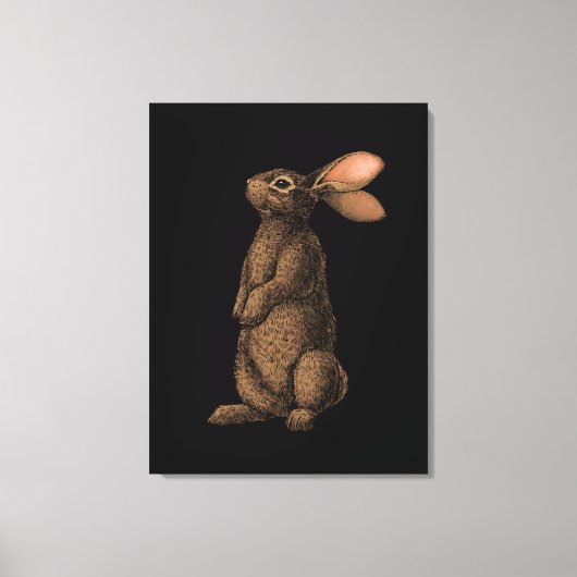 Impression sur toile de lapin (Recto)