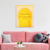 Impression sur toile de l'arche marocaine jaune ét (Insitu(Salon))