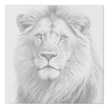 Impression sur toile de lion