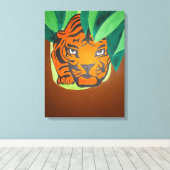 Impression sur toile de l'œil de tigre (Insitu (Plancher de Bois))